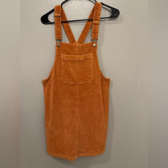 SO Dresses & Skirts - Corduroy Overall Dress - Rust - SO brand